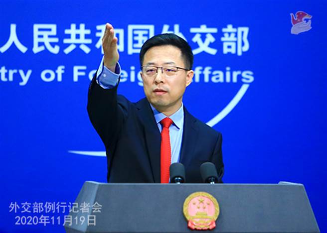 五眼聯盟關切香港議員被取消資格，大陸外交部發言人趙立堅表示，「損害中國主權，小心眼睛被戳瞎。」（圖／大陸外交部）