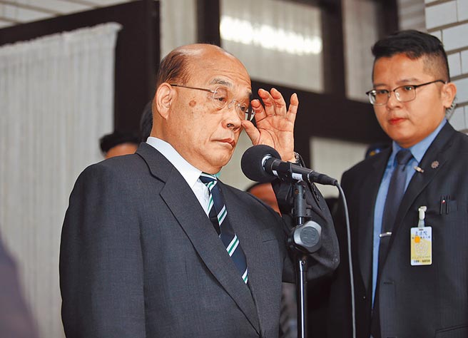 中共官媒《环时》点名「苏贞昌之流的恶劣『台独』表现世人皆知」。图为苏揆。（本报系资料照片）