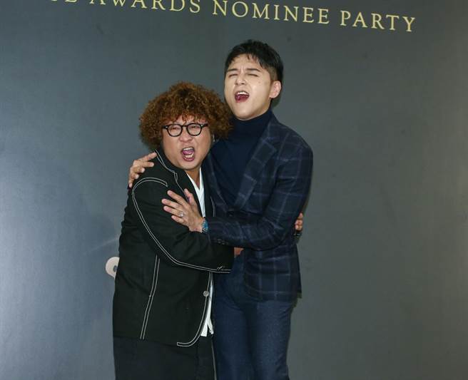 纳豆和郑人硕一起以《同学麦娜丝》入围金马男配角。（粘耿豪摄）