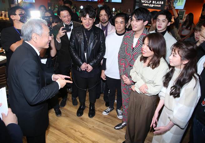 李安導演親臨《無聲》金馬獎慶功宴。（陳俊吉攝）