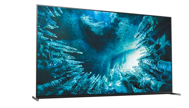 Sony BRAVIA 8K HDR Z8H系列，拥有极致细节的8K超高影像解析度，同步支援平顺的4K 120fps，为「Ready for PlayStation 5」系列顶规机种；49万9900元。（Sony提供）