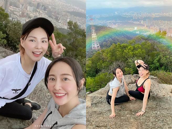 熊熊本來穿著白T，後來直接脫掉。（圖／IG@熊熊、賴薇如）