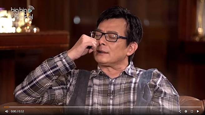 黄日华上节目回忆太太过世那刻痛哭。（图／取自《on.cc东网》）