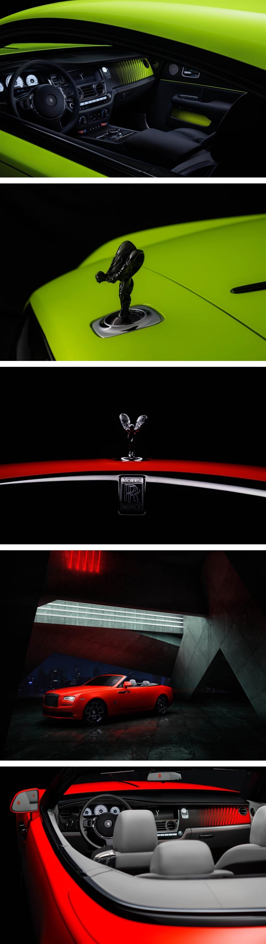 Rolls-Royce以「霓虹燈之夜」三色漆點亮了Black Badge系列