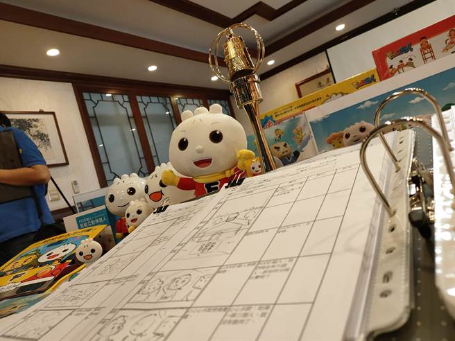 「FOOD超人」由风车图书打造品牌肖像，针对0-6岁儿童，打造出各式适龄产品，在小朋友圈里算是有相当高的知名度。(吴建辉摄)