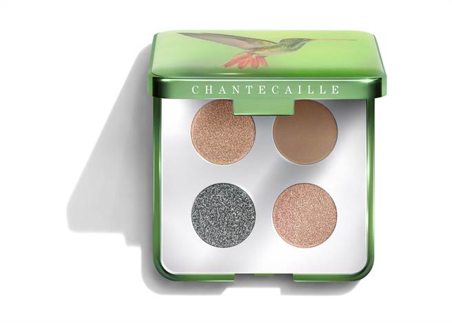 香缇卡 飞行宝石限量4色眼彩盘 ＃热带暖，2800元。（香缇卡提供）