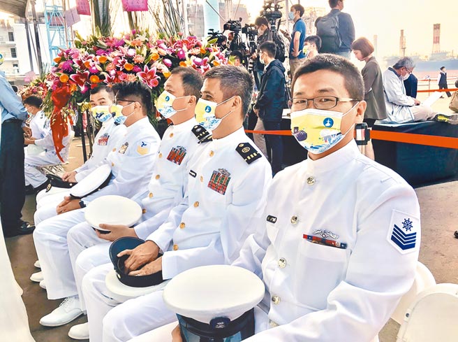 台船2020年11月24日在高雄廠舉行「潛艦國造建造案開工典禮」。（圖文：曾薏蘋）