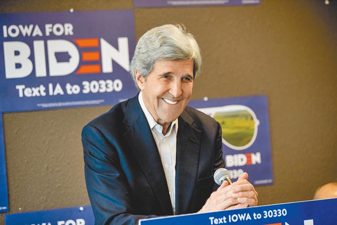 总统气候特使凯瑞。（美联社）