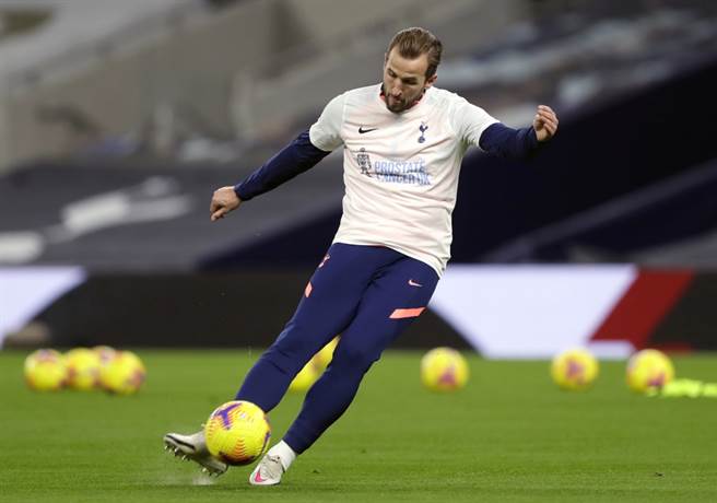 热刺肯恩7进球9助攻，射手榜并列第5助攻榜排名第1。（达志影像）