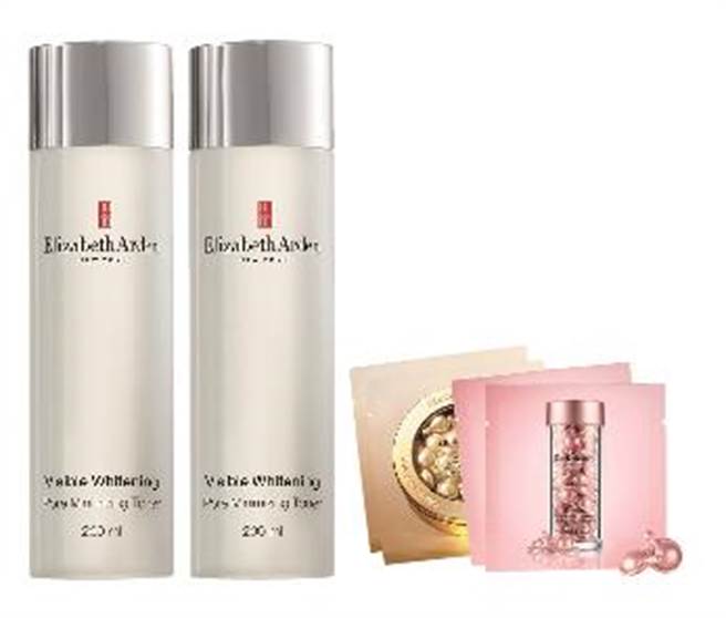 SOGO天母店Elizabeth Arden光纖淨透化妝水1+1，價值3600元、優惠價1800元，限量30組。（SOGO提供）