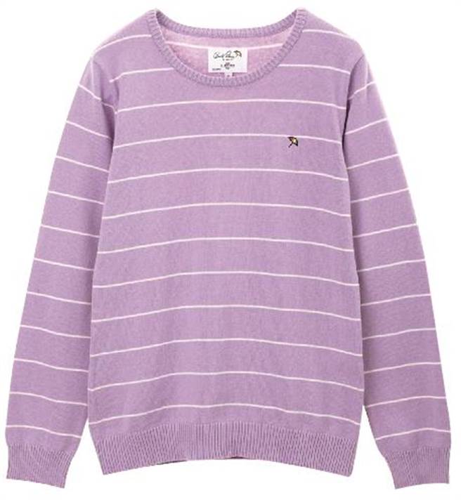 SOGO天母店TPARTS抽象線條大學上衣，原價2680元、特價1700元，限量15件。（SOGO提供）