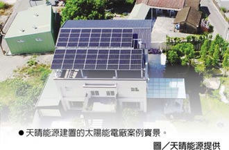 天晴攻太陽能電廠 吸引投資者關注