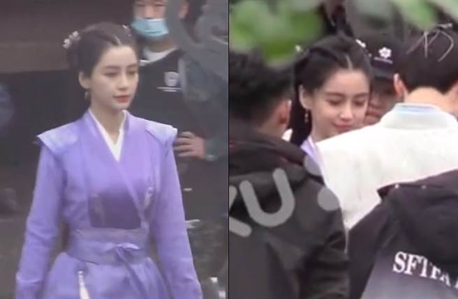 Baby在片场影片流出。（图／翻摄自秒拍）