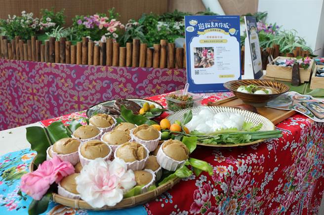 苗栗縣選出15家業者與社區推出客庄廚藝體驗型遊程，27日由各入選業者端出特色粄食料理。（巫靜婷攝）