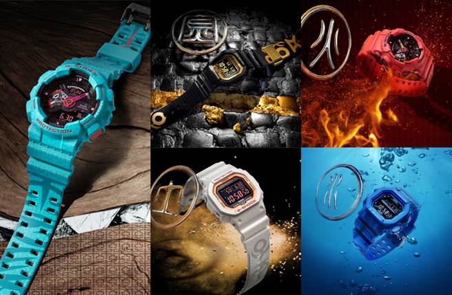 新加坡的国宝级艺术家 Jahan 将马超、关羽、张飞、黄忠、赵云这「五虎将」化身为时空穿梭客，以超现实的方式呈现别具特色的中国风情。（图／品牌提供）