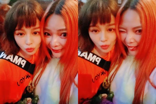 小甜甜见到心目中的女神，开心晒照片和大家分享喜悦 (图/ 小甜甜张可昀IG)