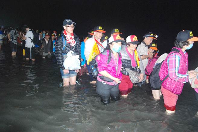 南瑶宫明年笨港进香回銮潦溪护妈祖。（彰化市公所提供／吴敏菁彰化传真）