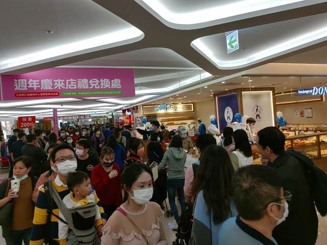 大新竹人消费力果然惊人！新竹SOGO周年庆11月26日开跑，4天创下超过8.2亿营收。（SOGO提供／陈育贤新竹传真）