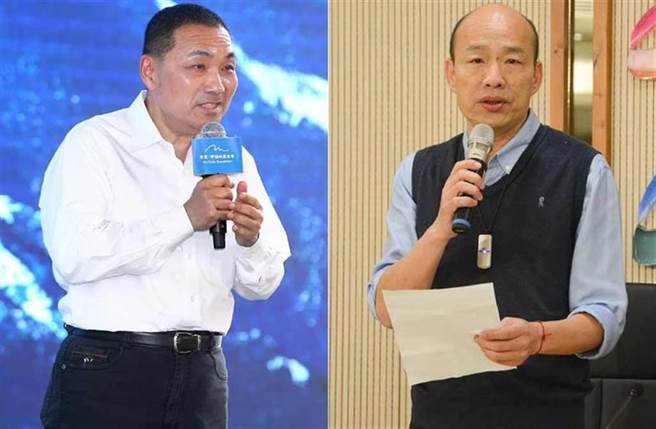 新北市市长侯友宜（左）、前高雄市市长韩国瑜（右）。（合成图／中时资料照）
