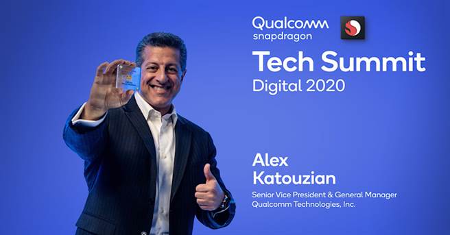 高通技术公司资深副总裁暨行动、运算与基础设施部门总经理 Alex Katouzian介绍了公司最新的旗舰产品：高通 Snapdragon 888 5G行动平台。（摘自高通Twitter）
