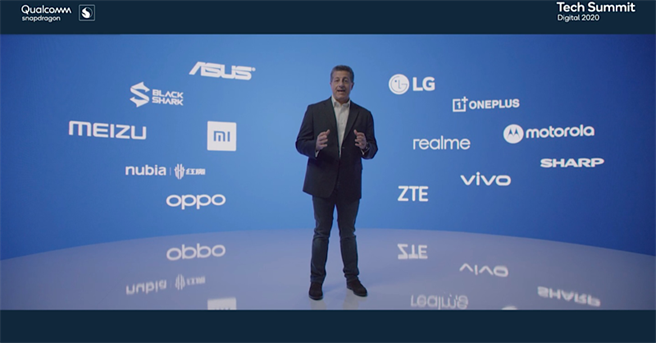 高通Snapdragon数位技术高峰会第一日宣布了Snapdragon 888 5G晶片，以及14家选用此晶片的手机厂商，但是却独漏了长期的合作伙伴三星。（摘自高通Twitter）