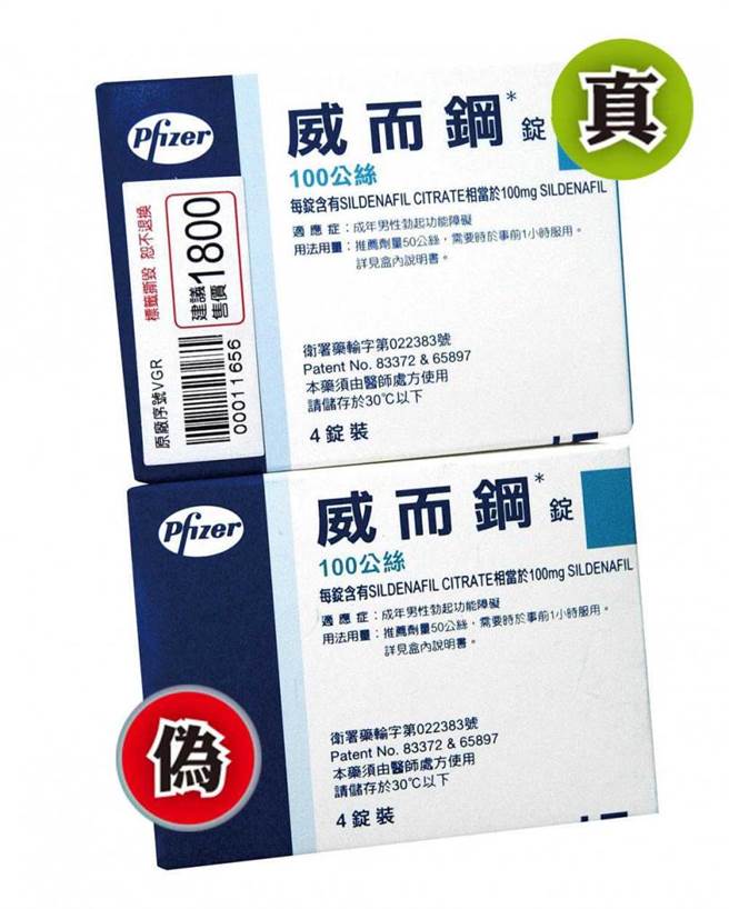 壯陽偽藥猖獗多年，過去不肖商人就已仿冒得唯妙唯肖，正牌藥比偽藥只多了標示編號可分辨，但如今偽藥製作技術再升級，根本難以辨別。（圖／報系資料庫）