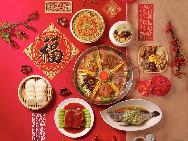 台北天成大飯店「鴻運呈祥賀新年」年菜外帶。（天成提供）