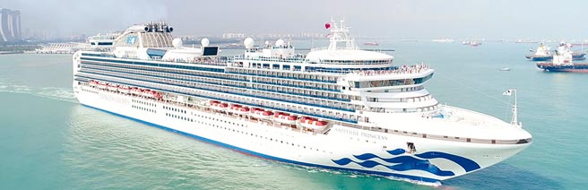 明年4至8月蓝宝石公主号加入离岛行程，从基隆出发后，到金门、澎湖与马祖跳岛。（翻摄自公主邮轮网站）