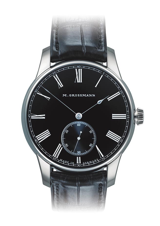 Moritz Grossmann的Benu Heritage Hamatic Vintage撞陀腕表，限量25只，155万元。（瑞博品提供）