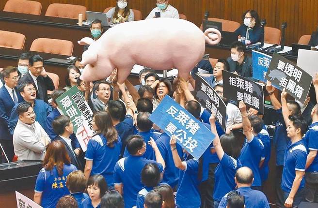 蔡政府宣布全面開放萊豬進口，國民黨立委針對《食品安全衛生管理法》、《學校衛生法》提出多項修法草案因應。（本報資料照）