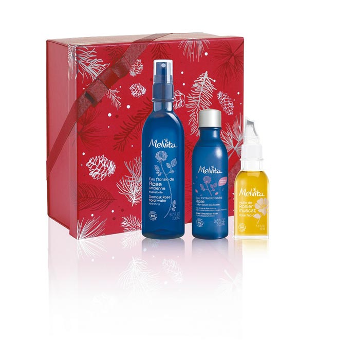 玫瑰油水修护组3180元。（Melvita提供）