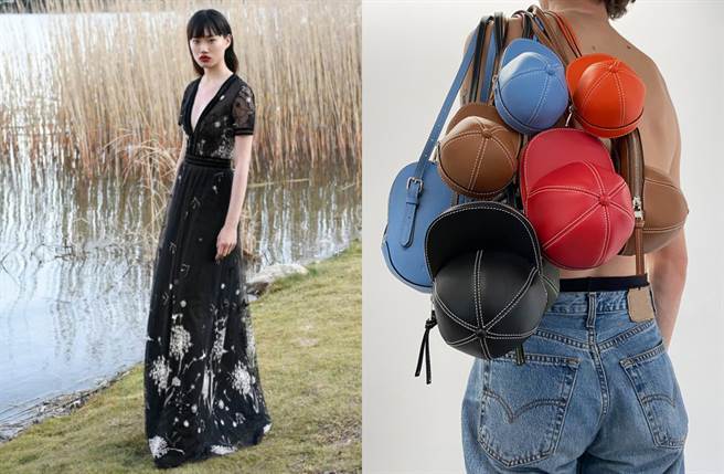 V型胸线、灯笼袖、分量感十足的垂坠裙襬都是年度不可错过的穿搭焦点。（图／品牌提供）