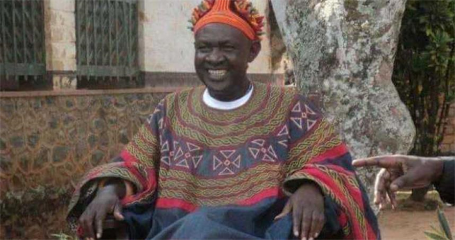 阿邦比二世16岁时继承王位，现在拥有500名子女。（图／翻摄自Amba updates脸书）