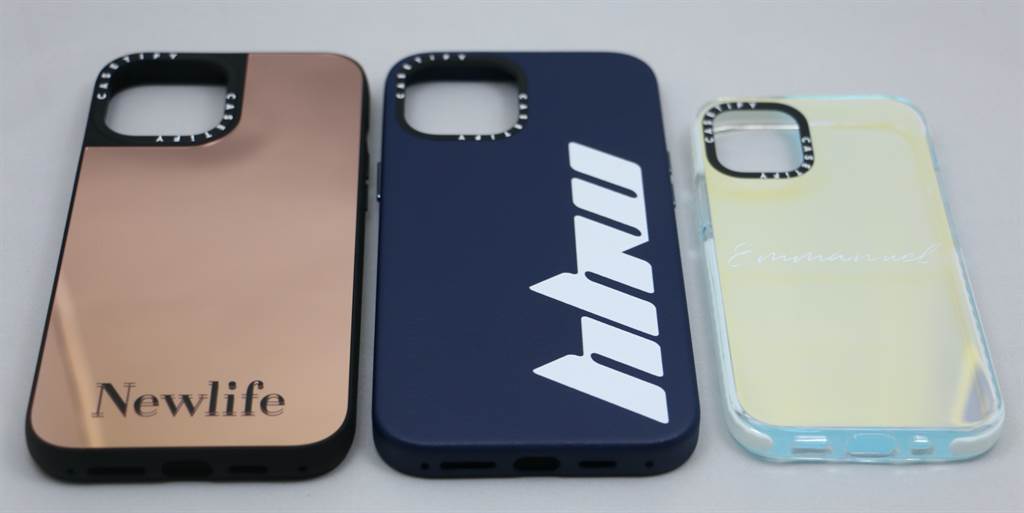 CASETiFY的iPhone 12 Pro Max與iPhone 12 mini訂製保護殼。(黃慧雯攝）