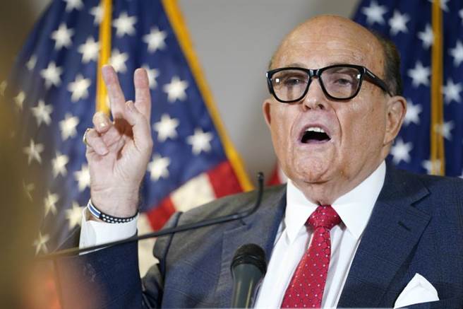 川普私人律師朱利安尼（Rudy Giuliani）。(美聯社)