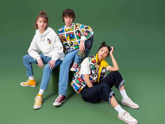 「LEVI’S x DISNEY 米奇和他的朋友们」，重现1940年代经典动画。（LEVIS提供）