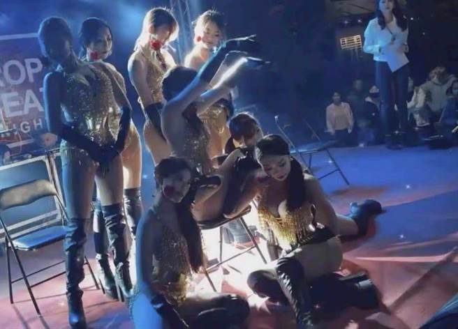 嘉义县水上乡6日晚间玄帝会遶境，竟传出有偷拍狼现踪。（水上分局提供∕吕妍庭嘉义传真）