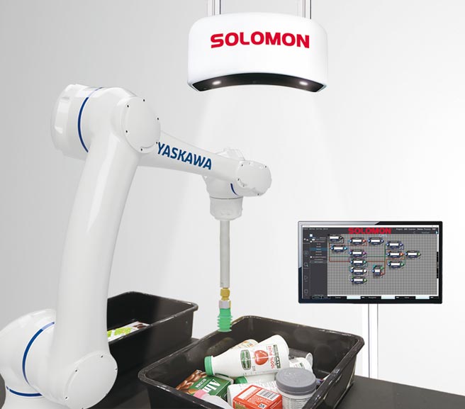 所罗门「JustPick智能3D分拣系统」四连霸夺精品奖。图／所罗门提供