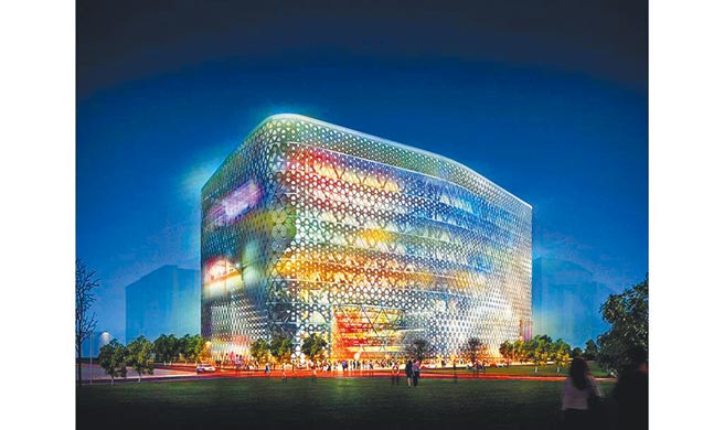 拖了近6年的台北市「内湖影视音园区」终于启动地上权招商，但10月却因权利金太高再次流标。（摘自潘冀联合建筑师事务所官网）