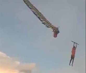 巨型風箏又出事 印尼男孩捲上天空重摔骨折