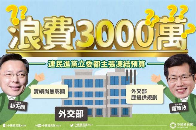 国民党脸书发文。(摘自国民党脸书粉专)  