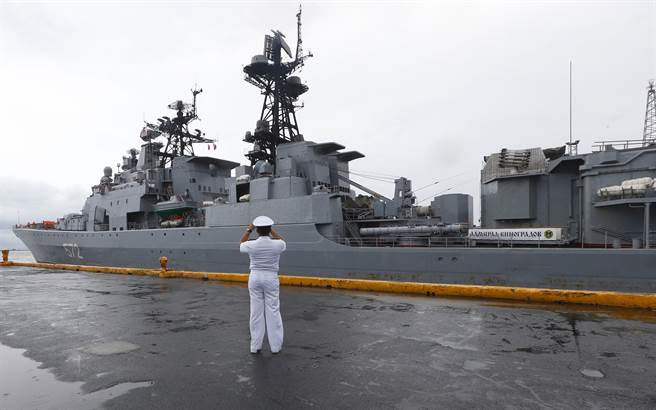 由於「戈爾什科夫海軍元帥級巡防艦」的打造緩不濟急，俄國決定現代化升級「維諾葛瑞多夫海軍上將號」以填補戰力空缺。(圖/美聯社)


