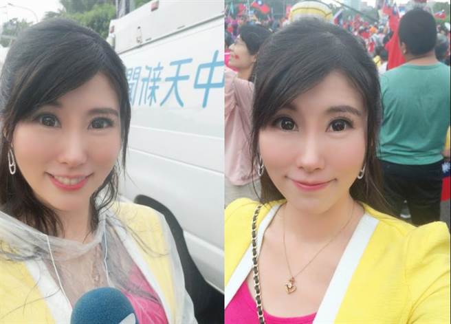 中天美女主播刘盈秀为了庆祝中天电视达到200万订阅，在主播台上唱歌跳舞与观眾互动。(图/翻摄自刘盈秀脸书)