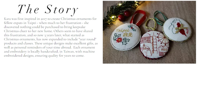 老外布置耶诞树挂「台湾」，背后原因曝光超催泪。(图/截自East x West Designs)