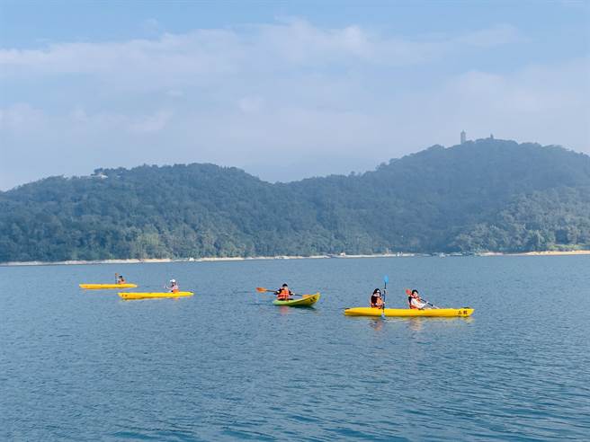 日月潭月牙湾，是水上运动训练最佳场域。（廖志晃摄）