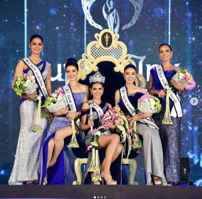 泰國小姐前五名名單13日出爐，納塔帕（中）奪冠。（圖／IG@dammayer）