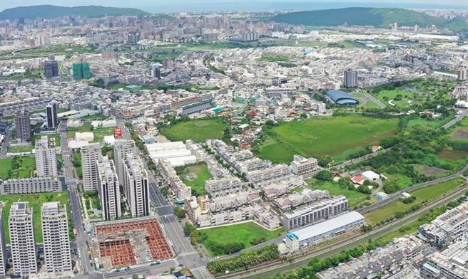 （位于仁武区的高雄公办第100期市地重划，完工之后可释出10.40公顷建筑用地。图/高雄地政局提供）
