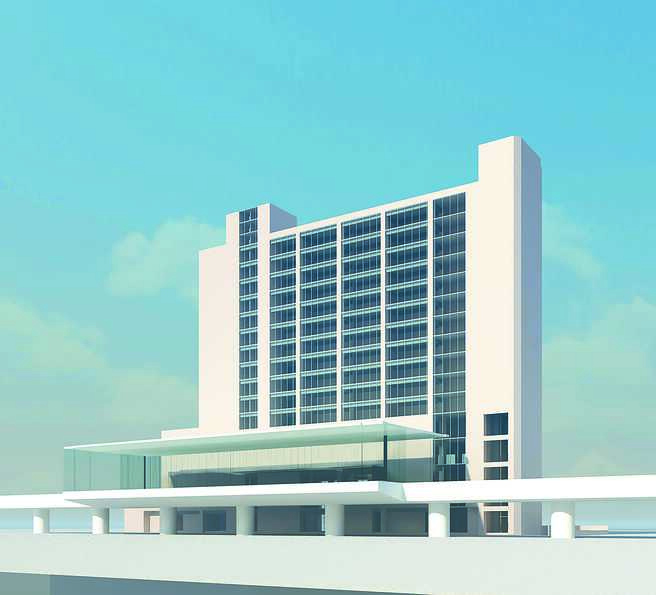 捷运环状线板桥站拟兴建地上16层、地下7层的共构大楼，但多数厂商认为容积率太低，招商案卡关至今。（新北市捷运局提供／许哲瑗新北传真）