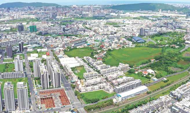 位于仁武区的高雄公办第100期市地重划，完工之后可释出10.4公顷建筑用地。图／高雄地政局提供