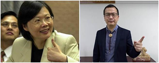 总统蔡英文(左图)和国民党台北市议员罗智强(右图)，曾在公平交易委员会一起共事过。(本报系资料照）